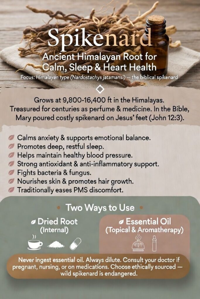 Spikenard health benefits, history of  and ways to use